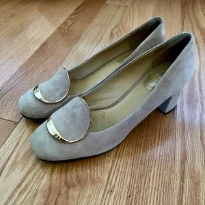 Geox Block Heel Suede Shoes